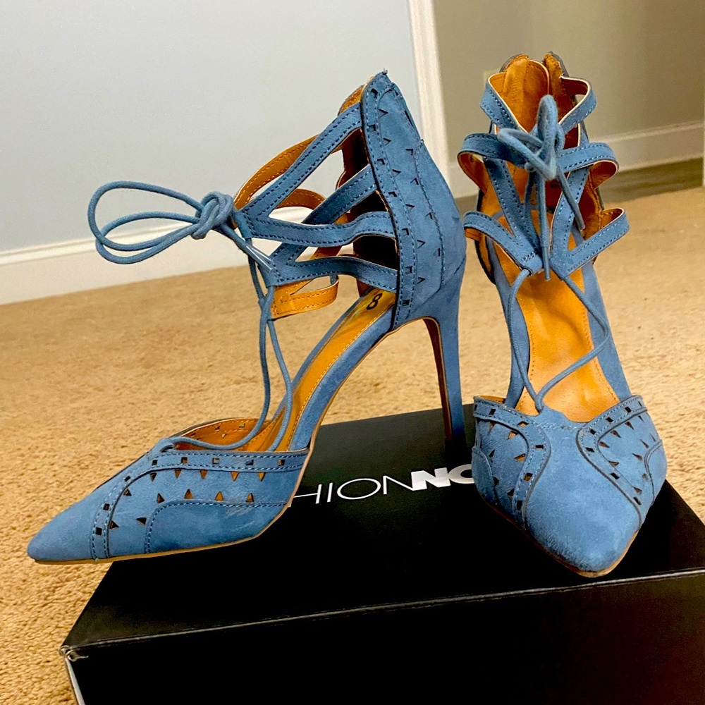 Blue heels